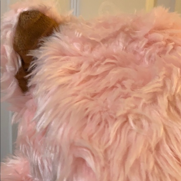 Vintage PINK Kitty Cat Fuzzy Cosplay Cozy Winter HatScarf Combo Ears Claws Adult - Picture 6 of 16